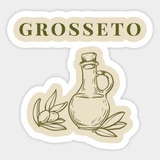 Grosseto Olive Oil Graphic Italy Sticker